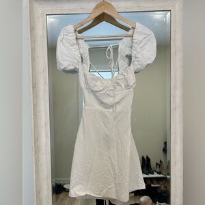 ZARA white mini dress size M